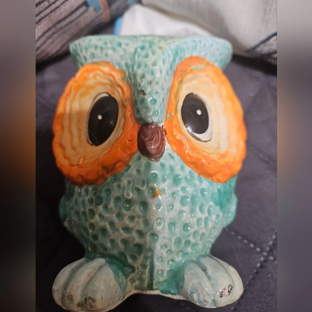 Vintage 1970s sweet owl coin bank - Picture 3 of 5